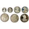 Image 1 : LESOTHO: Moshoeshoe II, 1966-1990, AR SET of 7 coins, 1966