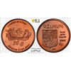 Image 1 : RÉUNION: Fantasy Issues, AE 20 euro, 2004, PCGS MS66 RD