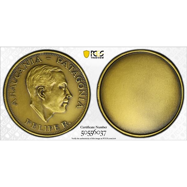 ARAUCANIA AND PATAGONIA: Felipe I, 1952-2014, 100 pesos, ND (1988), PCGS Specimen 64