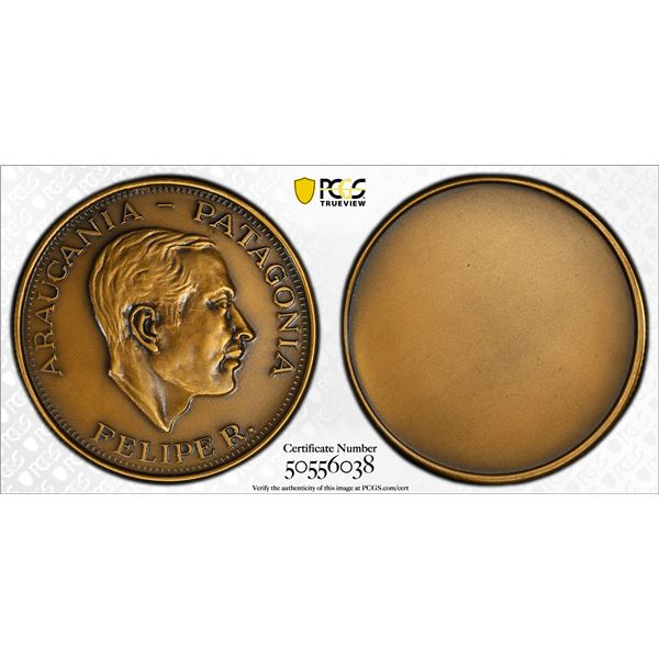 ARAUCANIA AND PATAGONIA: Felipe I, 1952-2014, 100 pesos, ND (1988), PCGS Specimen 64
