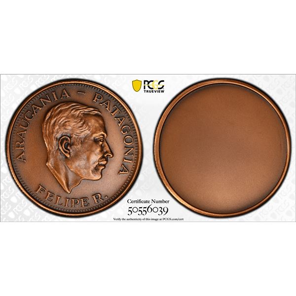 ARAUCANIA AND PATAGONIA: Felipe I, 1952-2014, 100 pesos, ND (1988), PCGS Specimen 64