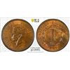 Image 1 : BRITISH HONDURAS: George VI, 1936-1952, AE cent, 1949, PCGS MS64 RB