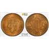 Image 1 : BRITISH HONDURAS: George VI, 1936-1952, AE cent, 1950, PCGS MS65 RB