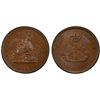 Image 1 : UPPER CANADA: AE penny token, 1854, PCGS MS63 BN