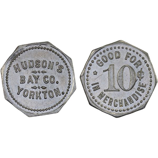 CANADA: 10 cents token (1.32g), ND (after 1898), XF