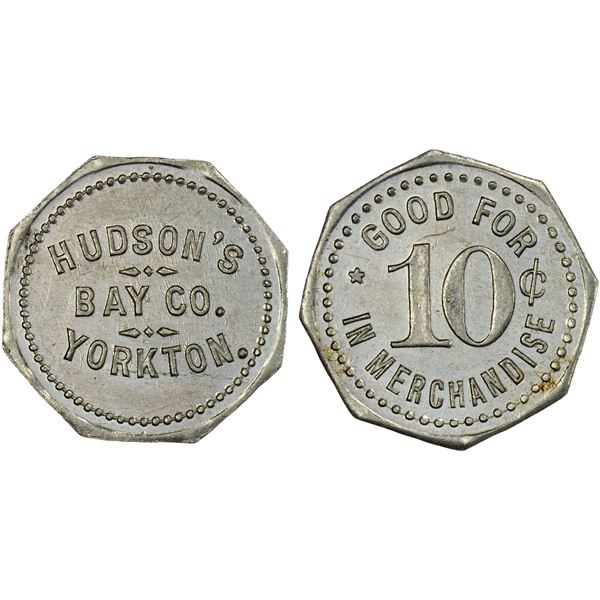 CANADA: 10 cents token, ND (after 1898), AU