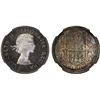 Image 1 : CANADA: Elizabeth II, 1952-2022, AR 50 cents, 1955, NGC ProofLike Unc 67