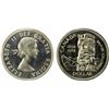 Image 1 : CANADA: Elizabeth II, 1952-2022, AR dollar, 1958, PCGS ProofLike Unc 67