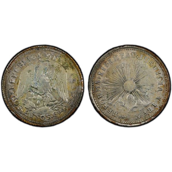 MEXICO: Revolutionary Issue, AR 2 pesos, Guerrero, 1914, PCGS AU58