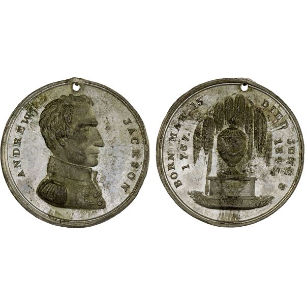 UNITED STATES: token (6.67g), 1845, XF