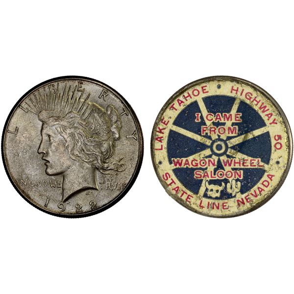 UNITED STATES: AR dollar, 1922, Unc