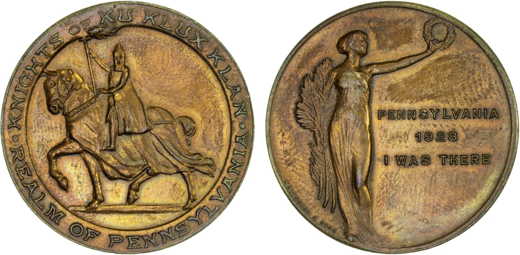 UNITED STATES: AE token (12.95g), 1928, Unc - Stephen Album Rare Coins