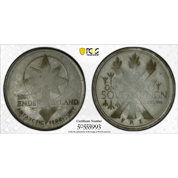ANTARCTICA: Enderbyland, 1 sovereign, 1990, PCGS Specimen 64