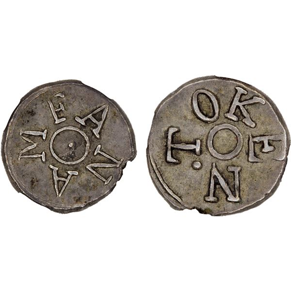 CEYLON: British Colony, AR fanam token, ND (1814-15), NGC AU50