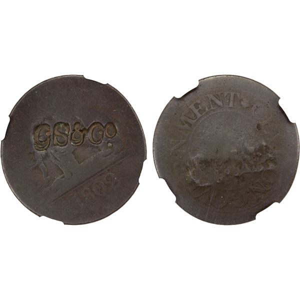 CEYLON: CS & Co (George Steuart & Co.), 6 pence, NGC G4 BN