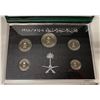Image 2 : SAUDI ARABIA: Fahad bin Abd Al-Aziz, 1982-2005, 5-coin proof set, AH1408 (1988)
