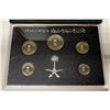 Image 2 : SAUDI ARABIA: Fahad bin Abd Al-Aziz, 1982-2005, 5-coin proof set, AH1408 (1988)