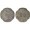 Image 1 : STRAITS SETTLEMENTS: Victoria, 1867-1901, AR 20 cents, 1883, NGC AU Details