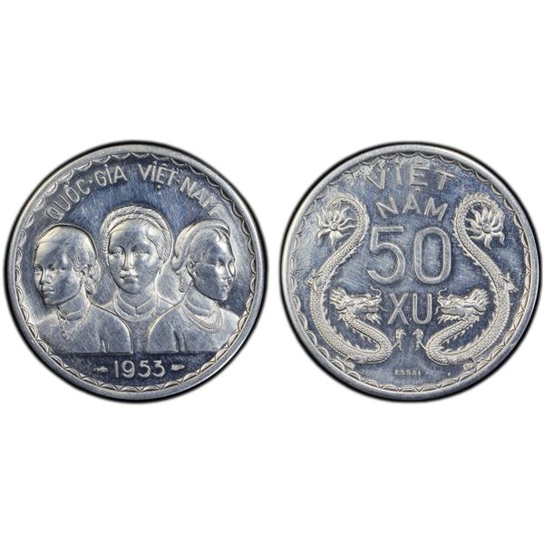 VIETNAM (South Viet Nam): Republic, pattern 50 xu, 1953, Specimen 61