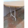 Image 3 : * Folding Home Made Wooden Top Dining Table - Pickup Only