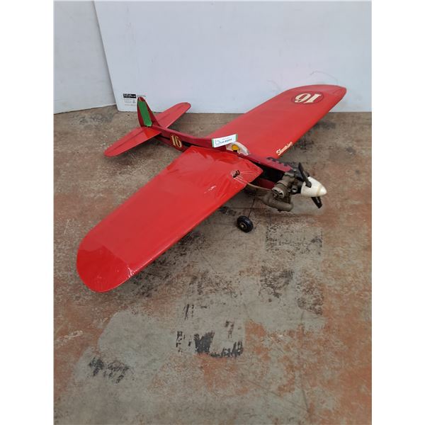 * Hobby Airplane with Engine - 42" Wingspan x 28" Body Length - Untested - As is - Pickup Only