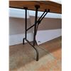 Image 3 : * Folding "Wood & Tile Top" Table - 97.5x29x29.5" - Pickup Only