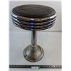 Image 1 : * Vintage Metal Base Stool with Soft Seat - 20" High x 12" Dia - PICK UP