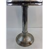 Image 3 : * Vintage Metal Base Stool with Soft Seat - 20" High x 12" Dia - PICK UP