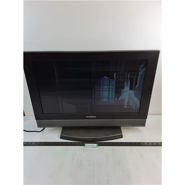 Insignia 26" LCD TV - Powers On - Screen Quality Damaged - As is, No Remote - Pickup Only