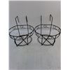 Image 4 : (4) Metal Frame Planter Boxes (2-2' Length, 2 - Round) with Coconut Hair Decorum - Pickup Only
