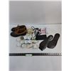 Image 1 : Assorted Lot (Size 5 Women's Shoes, Saki Cups, Tape Demagnetizer, Insoles, Misc.)