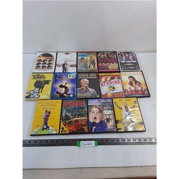 (14) DVD Movies (Ace Ventura, Kiss the Bride, Home Alone)