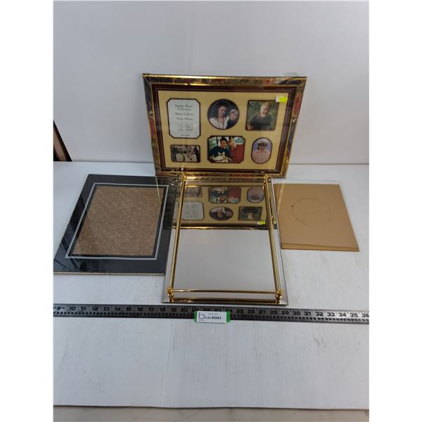 Photo Frames, Mirror with Metal Border 11.5" x 17" - Pickup Preferred