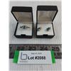 Image 1 : Blue Stone Ring (Size 7) & Earring Set