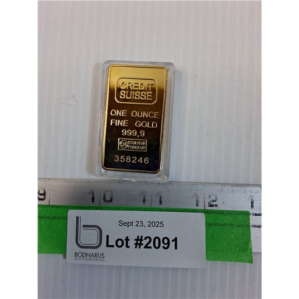 REPLICA - Replica of One Ounce Ingot - CANNOT GUARANTEE AUTHENTICATION