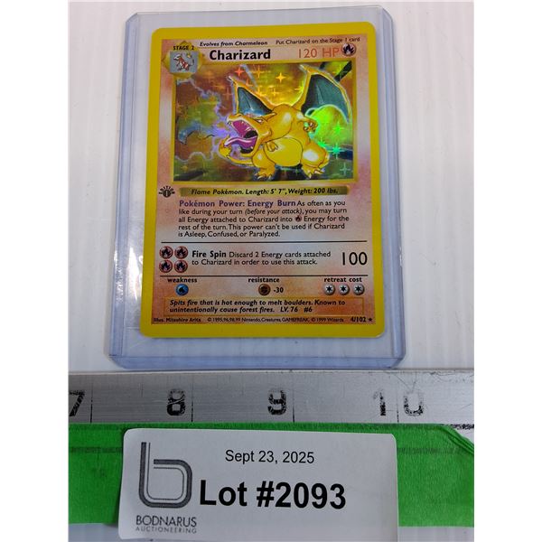 Charizard Pokemon Trading Card - 1999 Edition - CANNOT GUARANTEE AUTHENTICATION
