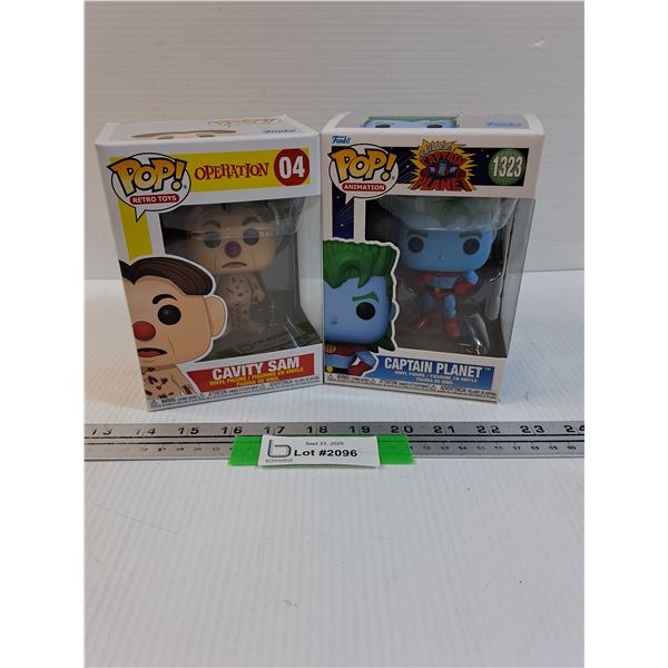 (2) Funko POP!: Operation & Captain Planet