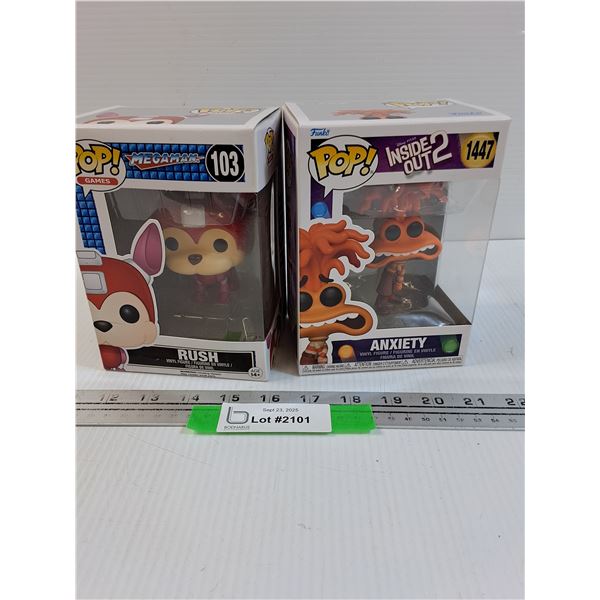 (2) Funko POP!: Rush & Anxiety