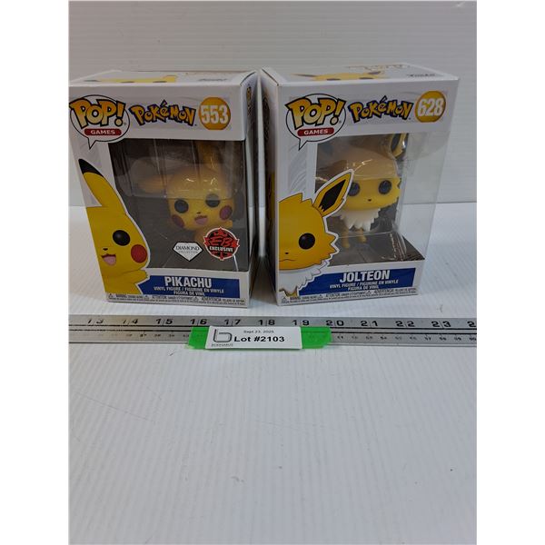 (2) Funko POP!: Pikachu & Jolteon