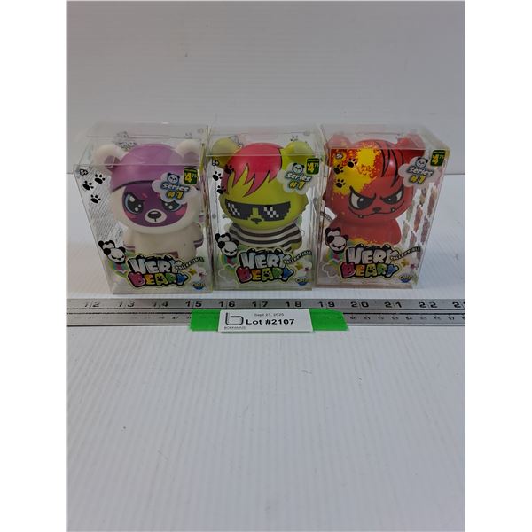 (3) Very Beary Figurines: Assorted