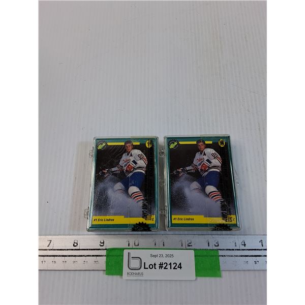 (2) 1991 Classic Premier Hockey Trading Cards in Cases