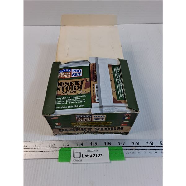 Dessert Storm 1991 Collector Cards Set in Box