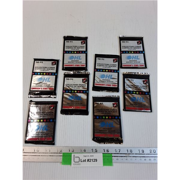 (8) Ontario Hockey League 1990-91 Hockey Trading Cards Sets