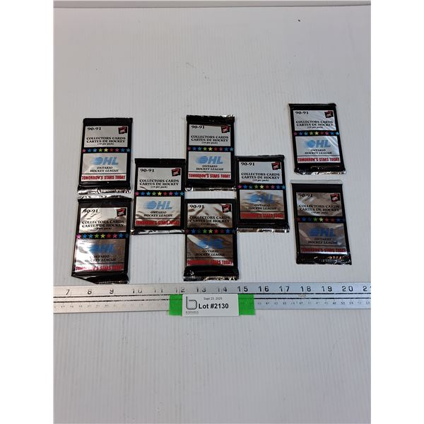 (8) Ontario Hockey League 1990-91 Hockey Trading Cards Sets
