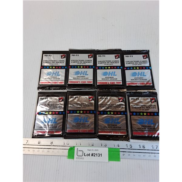 (8) Ontario Hockey League 1990-91 Hockey Trading Cards Sets