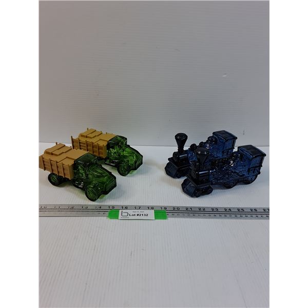 (4) Avon After Shave Bottle Decor (Empty)