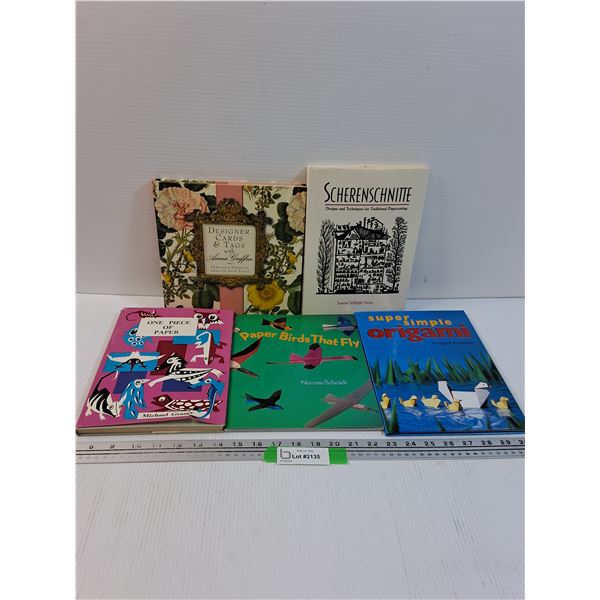 (5) Books: Origami, Designer Cards, Misc