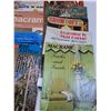 Image 5 : Vintage Macrame Magazines & (3) Bags of Popsicle Sticks, Wooden Craft Beads