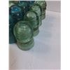 Image 4 : (24) Vintage Glass Insulators - Some Wear/Chips as Pictured