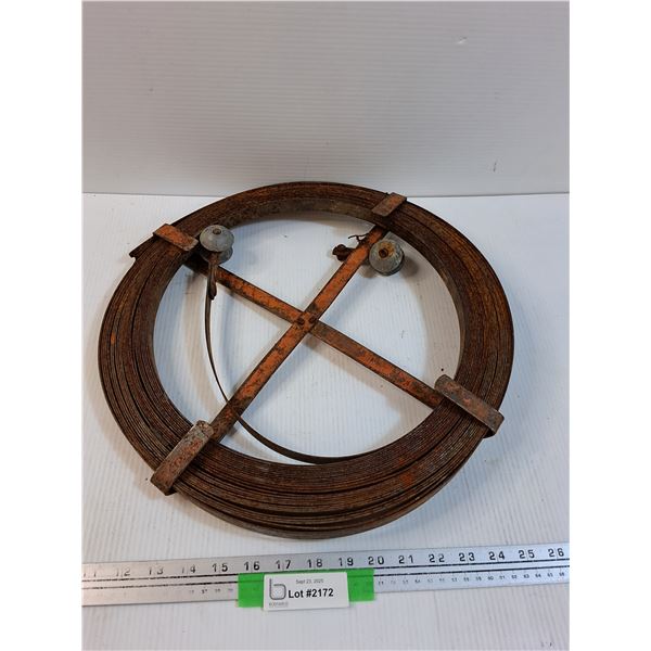 Vintage Metal Sewer Snake - Some Wear As Is - PICK UP